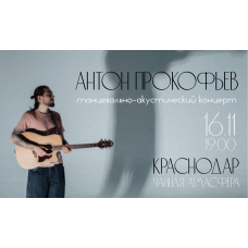 Антон Прокофьев танцевальноакустический концерт (2025-11-16)